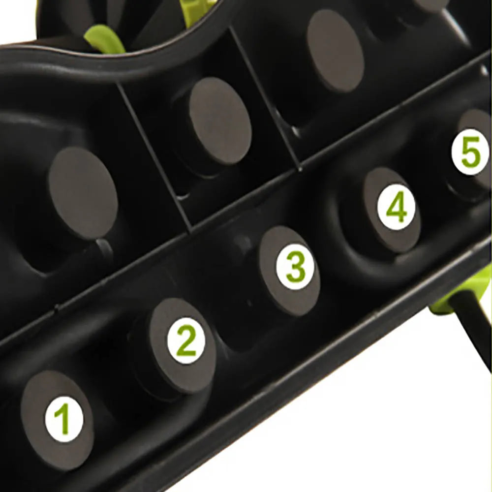 Black quiet ab wheel with ABS PP frame and EVA cushion on a neutral background