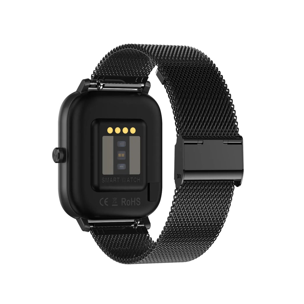 Smart bracelet with 1.54-inch screen showing health metrics including heart rate and blood oxygen levels