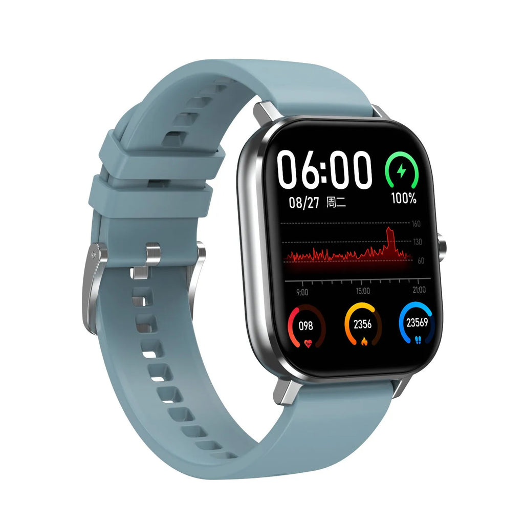 Smart bracelet with 1.54-inch screen showing health metrics including heart rate and blood oxygen levels