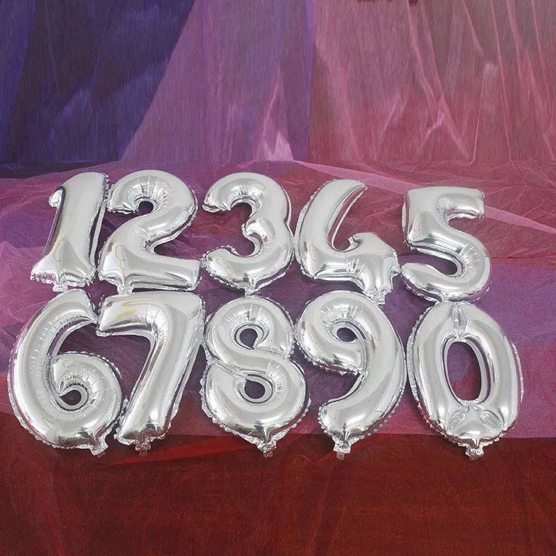 Aluminium film letter balloon in gold colour with letter A print for wedding decoration