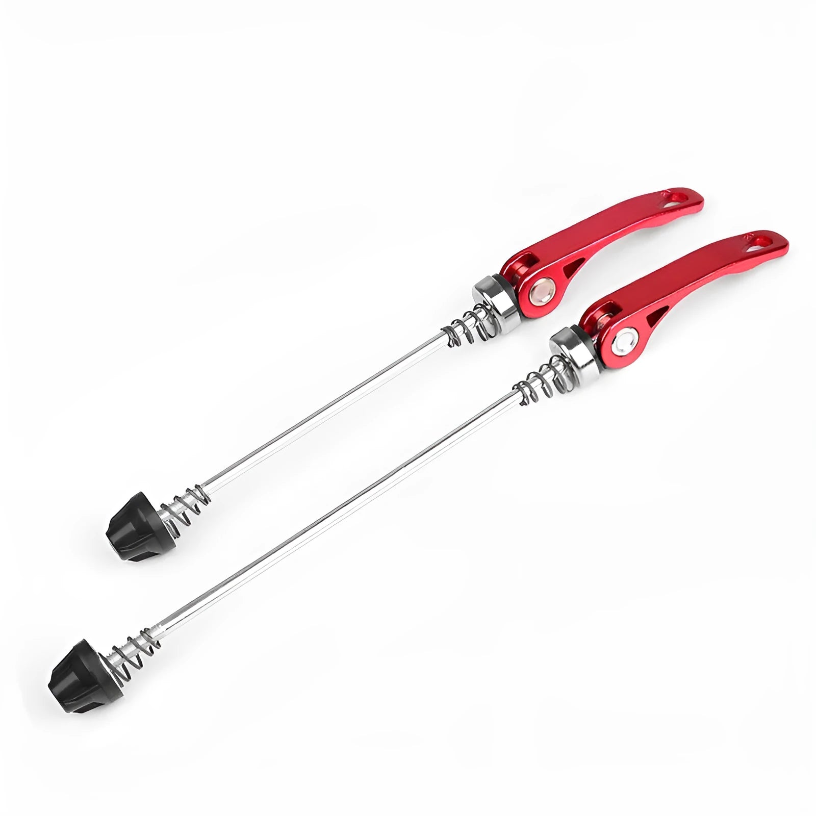 Bicycle quick release lever in silver, gold, red, blue and black colours