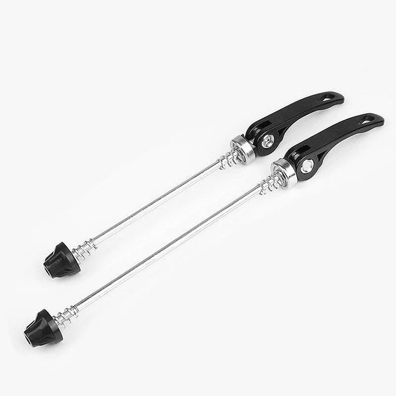 Bicycle quick release lever in silver, gold, red, blue and black colours