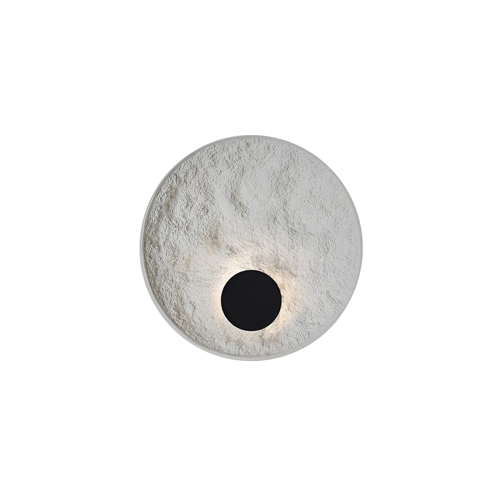 White iron wall lamp with modern digital design for bedside and hotel lighting