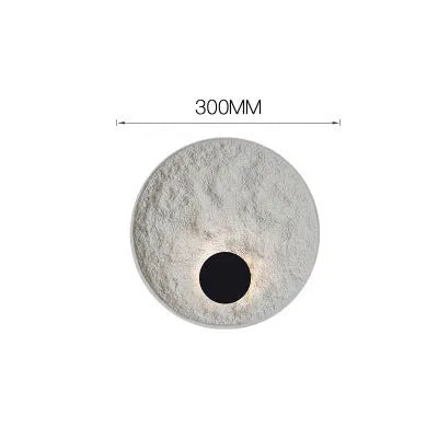 White iron wall lamp with modern digital design for bedside and hotel lighting