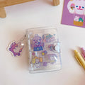 Hand Ledger Cute Girl Japanese loose leaf notebook with paper pages in four colour styles love bear candy bear star bunny rainbow castle