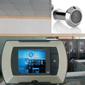 Digital electric peephole with LCD screen and camera for door security monitoring