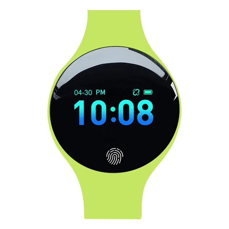 Smart watch with 37mm diameter face showing on wrist with Bluetooth connectivity and vibrating alarm functions