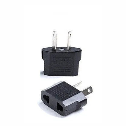 Compact black three-outlet travel plug converter adapter with AU plug type on a white background