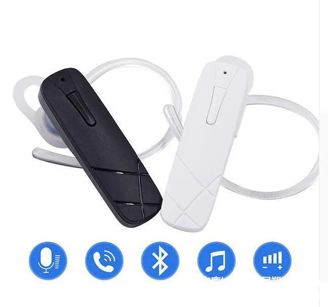 Mini wireless Bluetooth V4.1 stereo earphones in black or white colour with earplug design