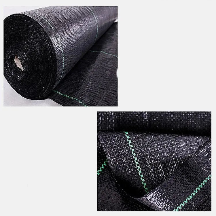 Black PE composite woven weed-proof cloth for farmland and greenhouse weed control