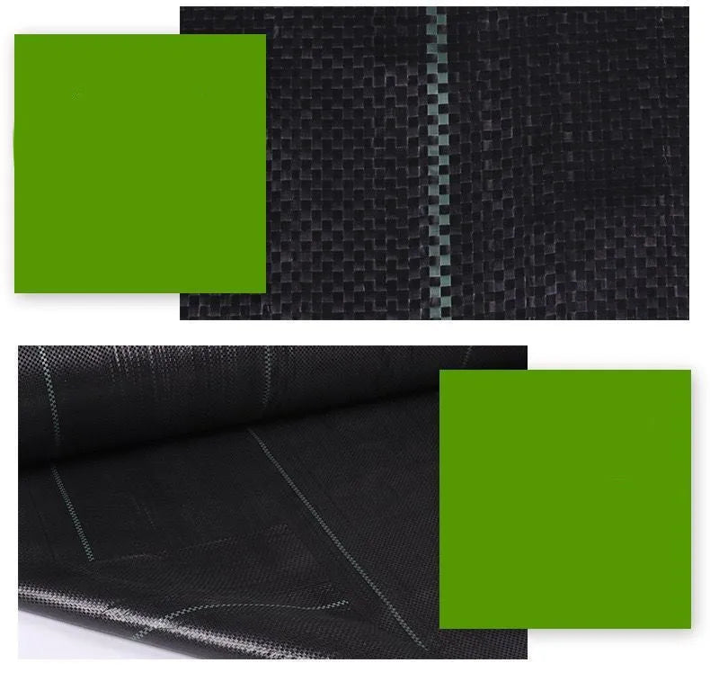 Black PE composite woven weed-proof cloth for farmland and greenhouse weed control