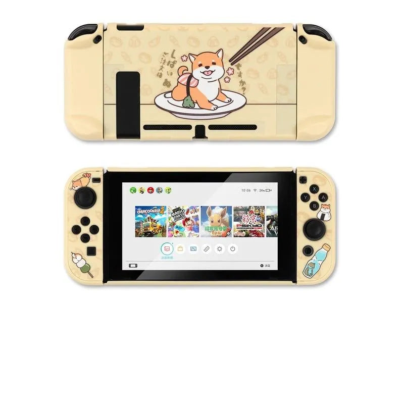 Nintendo Switch protective PC hard shell case with back grip housing