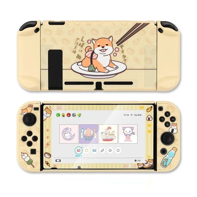 Nintendo Switch protective PC hard shell case with back grip housing