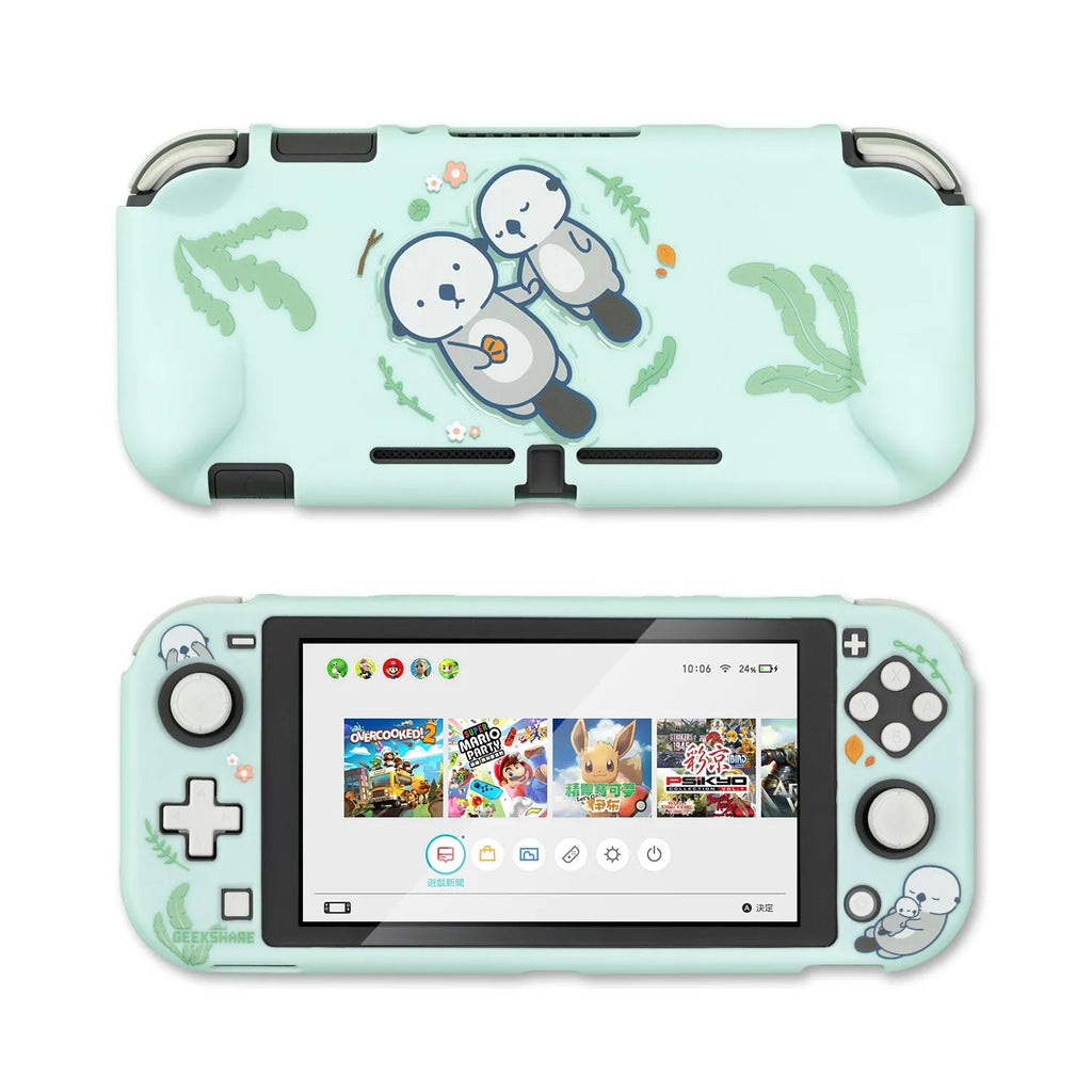Nintendo Switch protective PC hard shell case with back grip housing