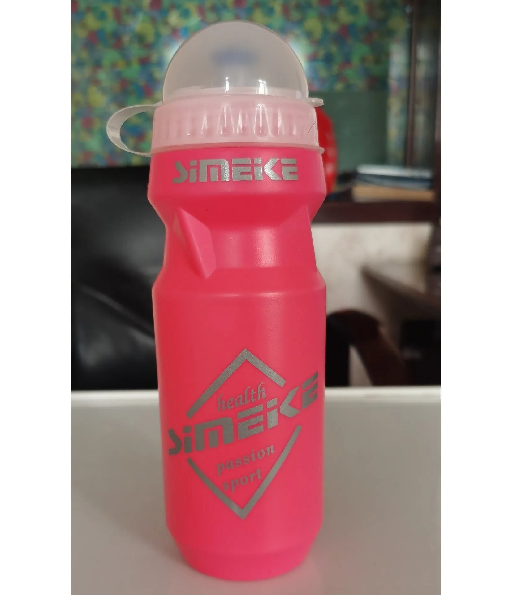 PC bicycle water bottle 610ml in black green and red colours for outdoor sports