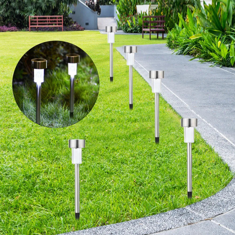 Stainless steel garden landscape LED light with pastoral design and waterproof IP44 rating