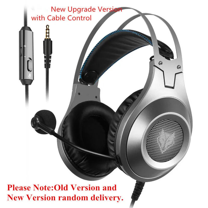Black wired USB PC gaming headset with microphone and over-ear design for computer and notebook use