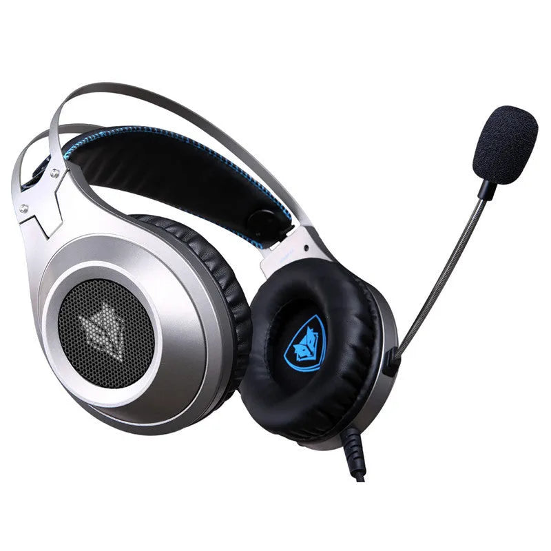 Black wired USB PC gaming headset with microphone and over-ear design for computer and notebook use