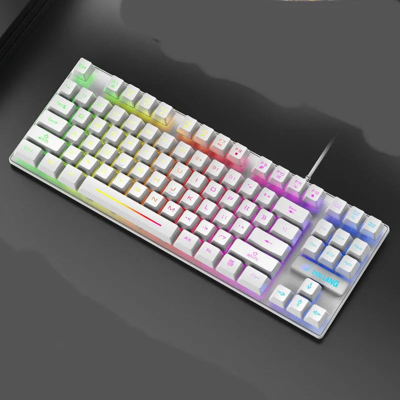 Gaming mechanical keyboard with ABS casing and mechanical axis switches in black colour