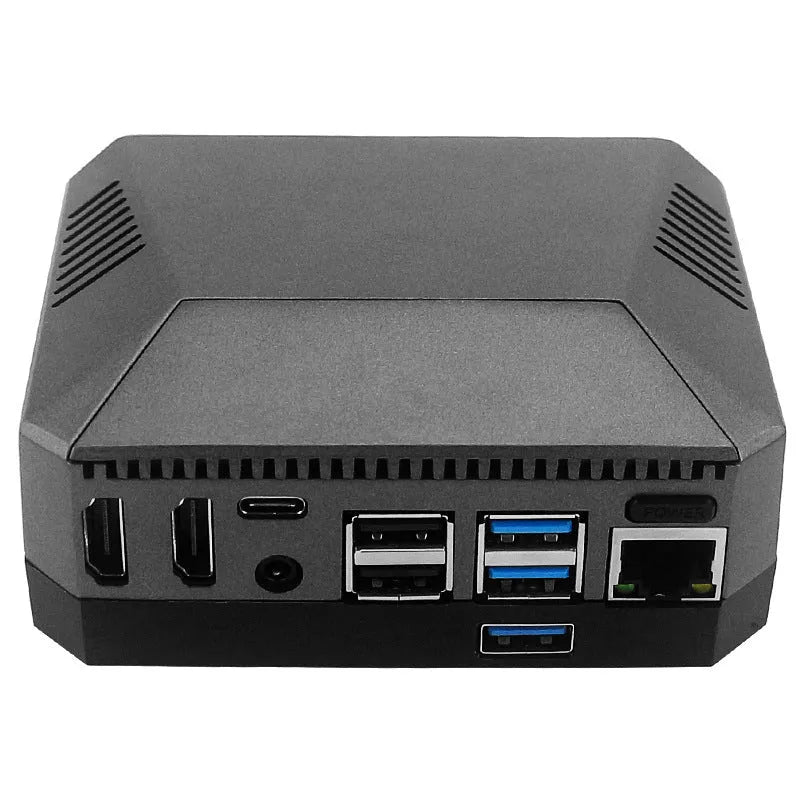 Aluminum alloy shell M.2 hard drive expansion board with fan for SSD cooling and protection