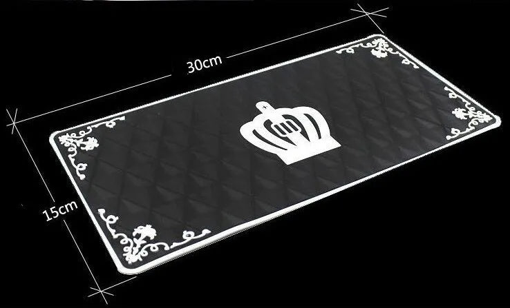 PVC car anti-skid pad 30cm x 15cm for dashboard, cup holder, and console storage, colour An Crowe