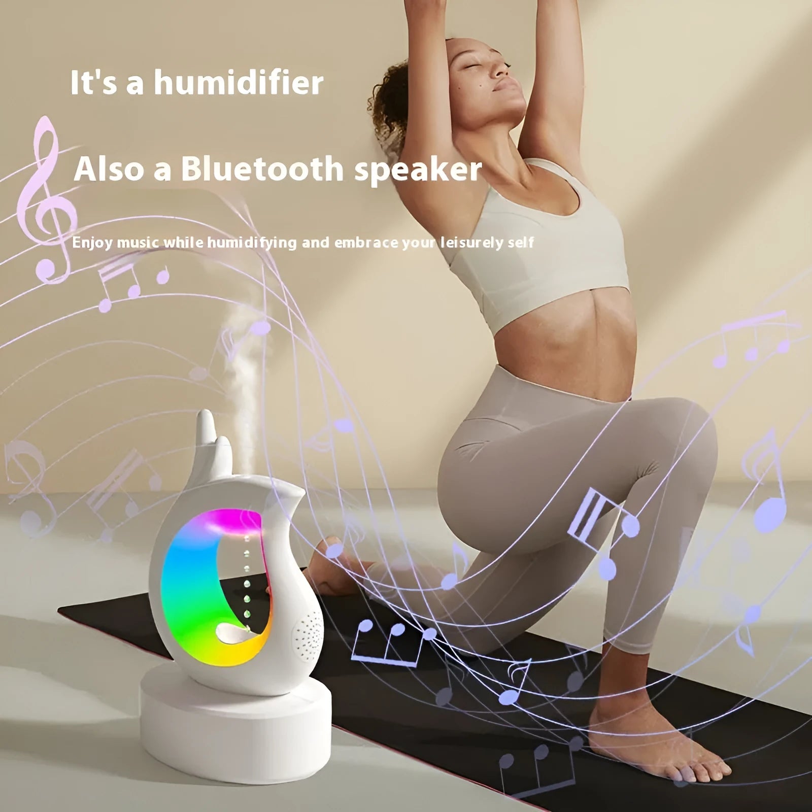 Anti-gravity USB aroma diffuser in Orchid style with Type-C power cable