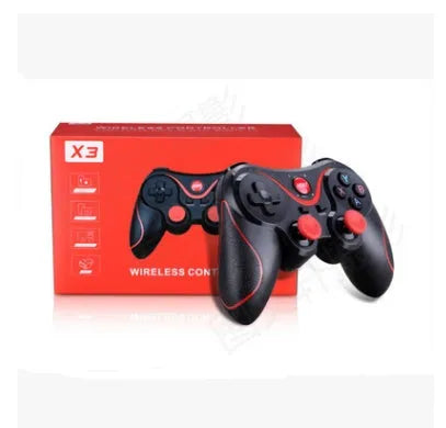 X3 Bluetooth wireless game controller for Android phones with optional mobile phone clip attachment