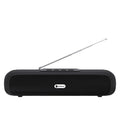 Desktop wireless long strip radio subwoofer in black, blue, red or silver grey colour options