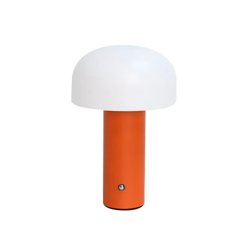 USB table lamp with dual power options in choice of four colours