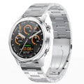 LEMFO LF26 smart bracelet with 1.3-inch screen shown in black, brown silver, and silver colour options