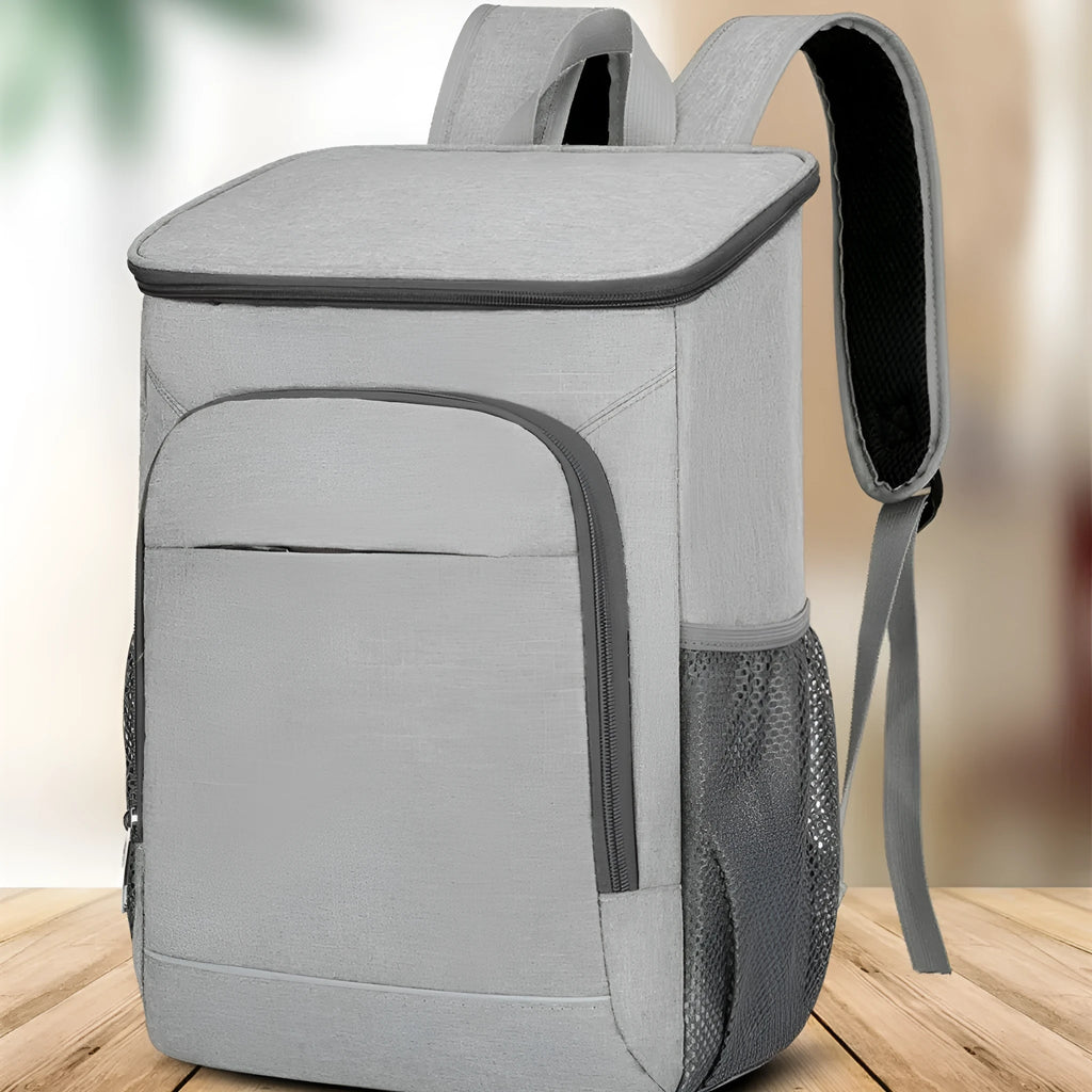Outdoor thermal picnic backpack in Oxford cloth with dry-wet separation compartments and expansion function