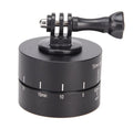 360-degree auto-rotate camera tripod head base for timelapse photography on a tripod.