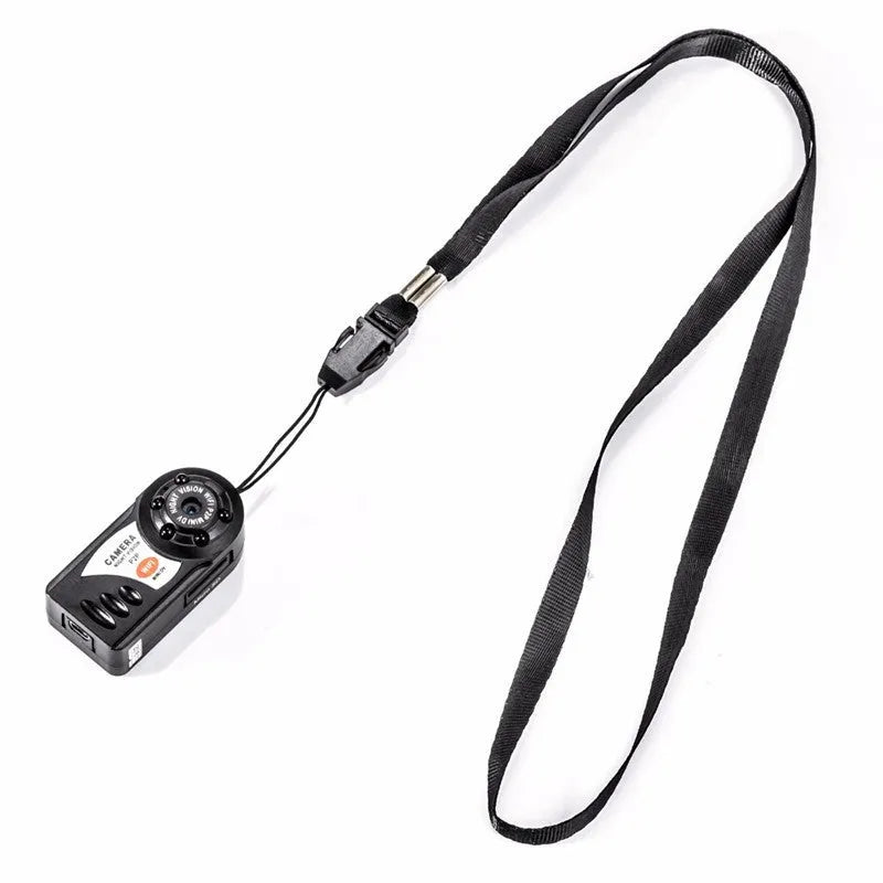Black wireless WiFi network camera with 16x optical zoom, 720P HD, and night vision