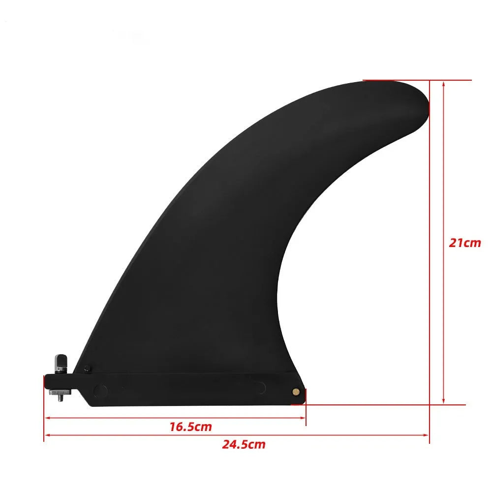 SUP plastic removable fish fin paddle accessory with screw mounting