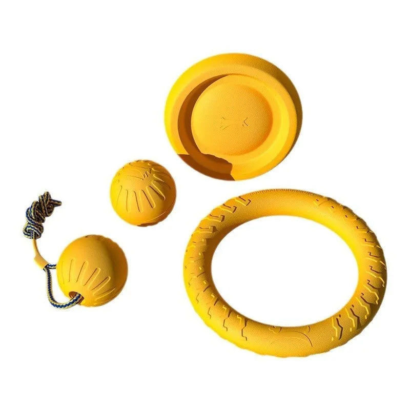 DogJingdang large dog chewing rope and EVA Frisbee for Border Collie training play