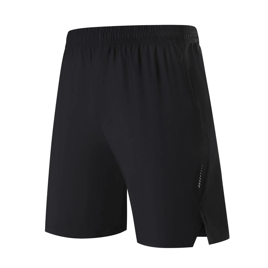 Personality Ice Silk Sports Shorts for Men, breathable nylon, 4 colours Black 763 khaki ink blue rock gray, mid waist, sizes M to 3XL