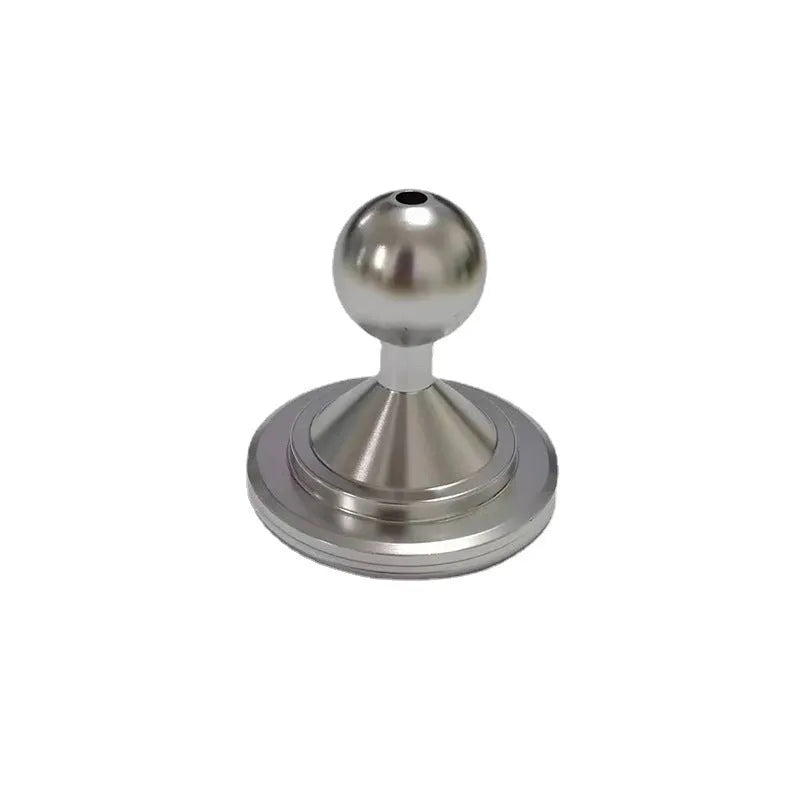 Aluminium alloy instrument panel base plate in silver and black for universal car dashboard mount