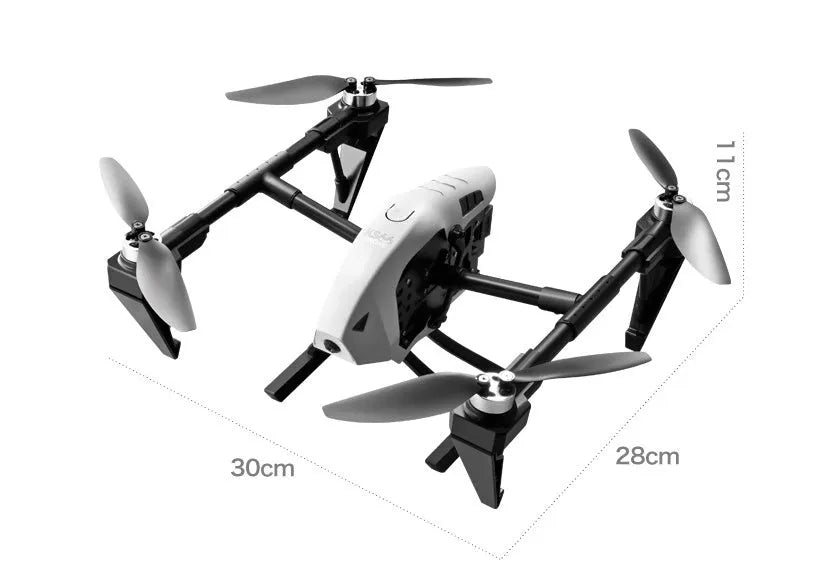 Full Set Alloy KS66 UAV outdoor aerial drone with camera, white or black body, optical flow positioning