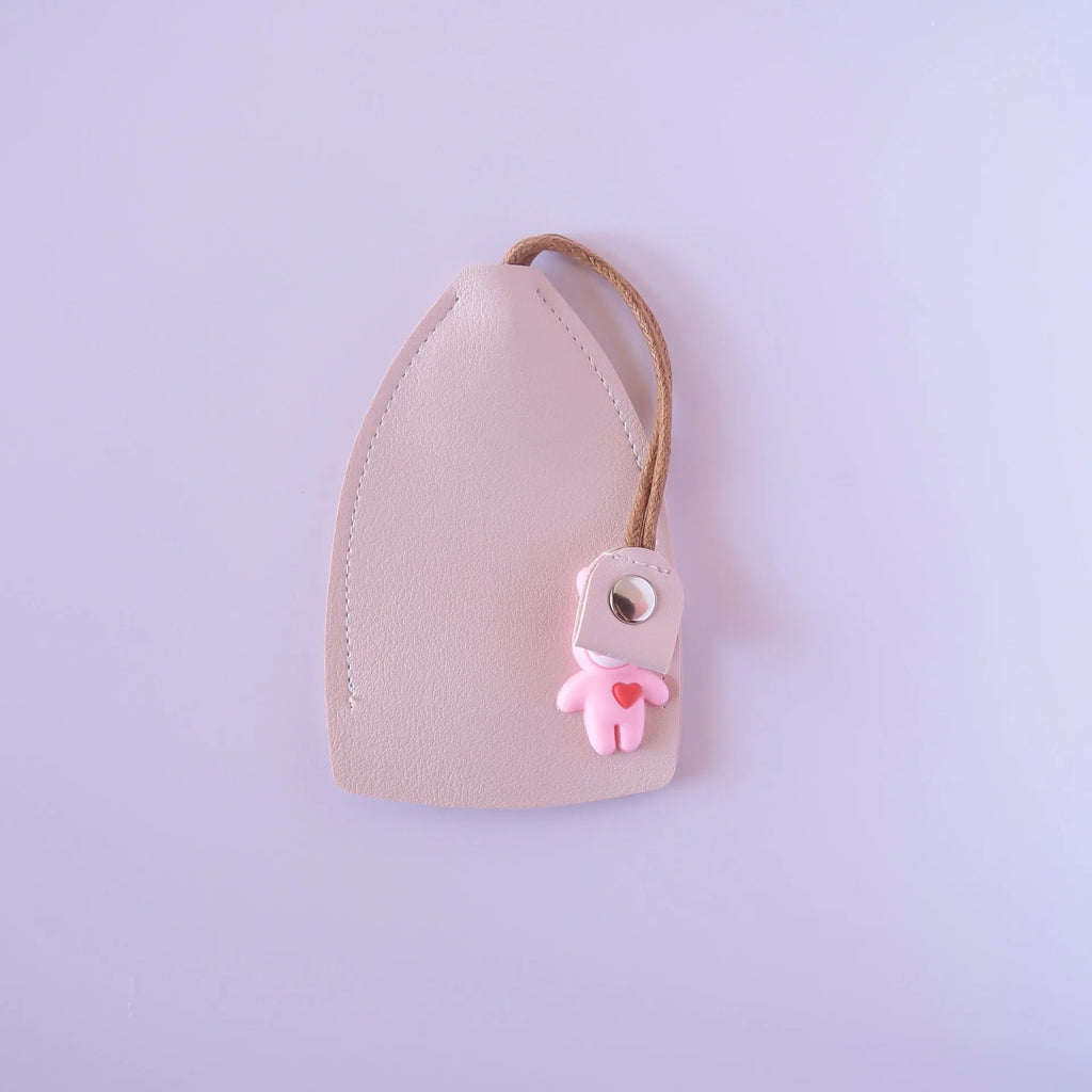 Universal pu leather car key case with anti-theft function in five colour options