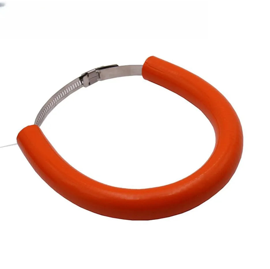Universal motorcycle exhaust pipe gasket anti-drop wring in black, blue, and orange colours