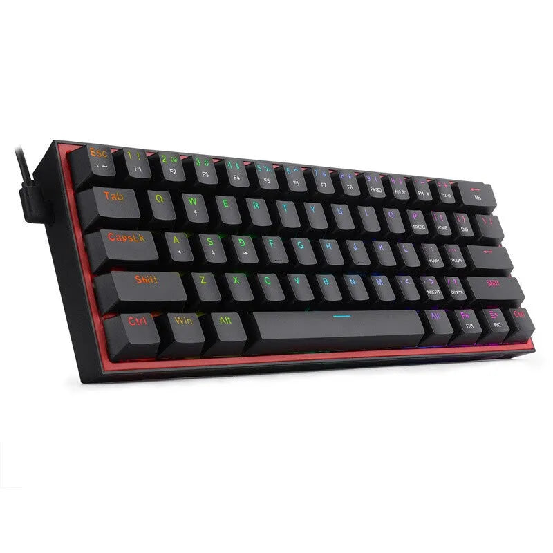 K617 RGB backlit mechanical keyboard with dual-colour keycaps in white and pink.
