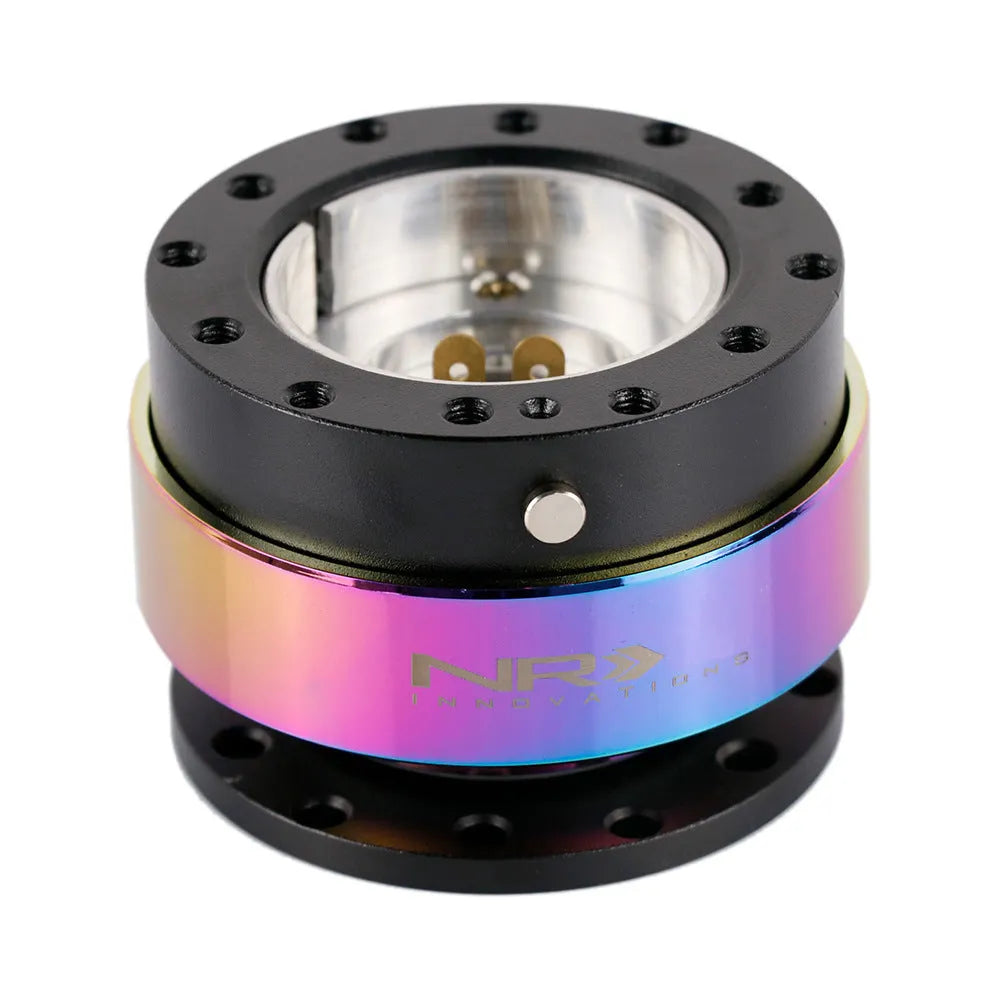 Colorful car modification quick release steering wheel device with lock and heightening insole connection base