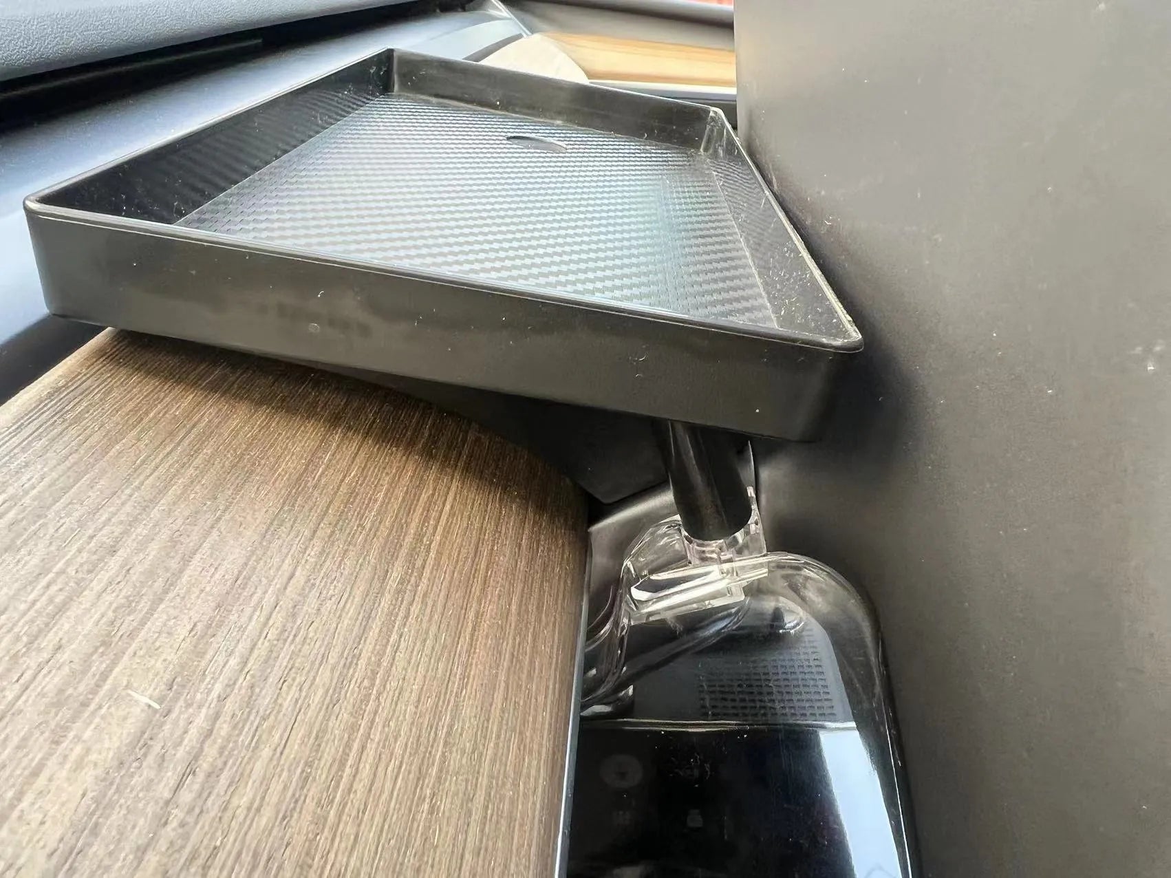 ABS car storage box for Tesla Model 3 or Y centre console under screen, white colour