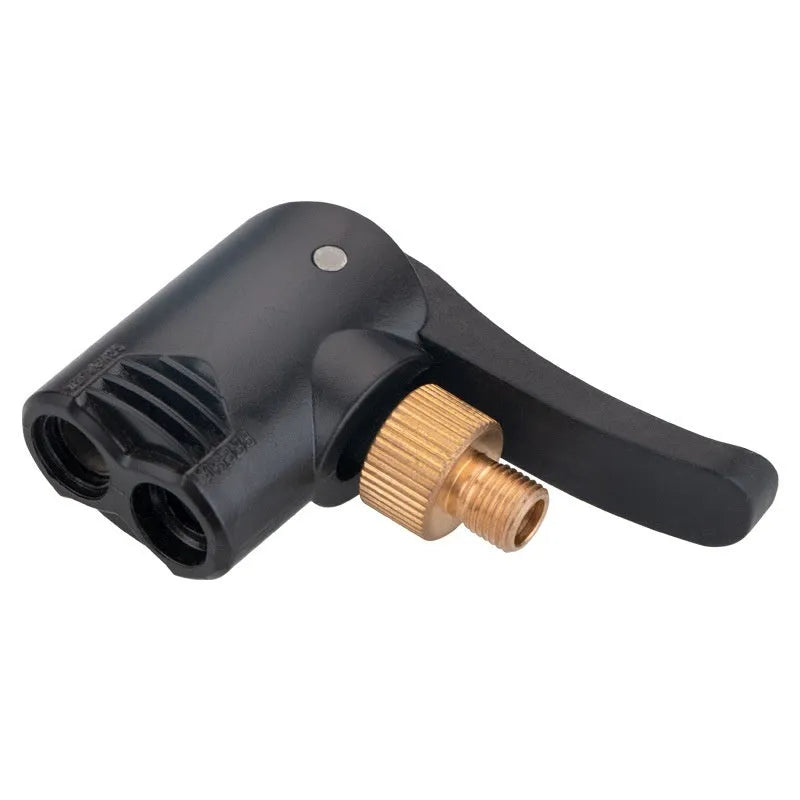 Vehicle air conversion inflatable chuck two-in-one nozzle with 16cm hose and two connectors