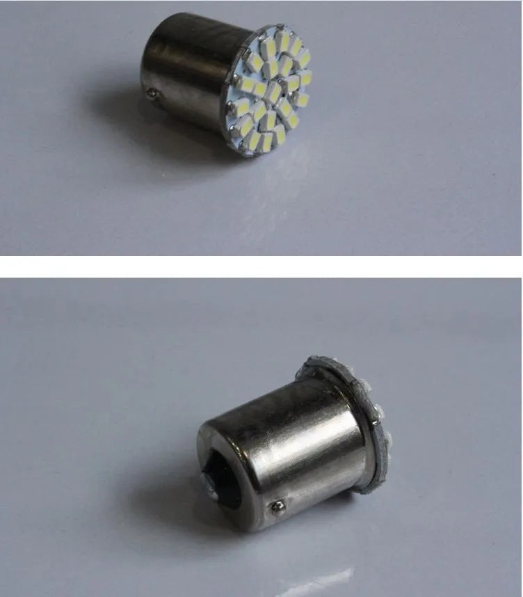 22-LED car brake light turn signal in white 1156/1157 form factor
