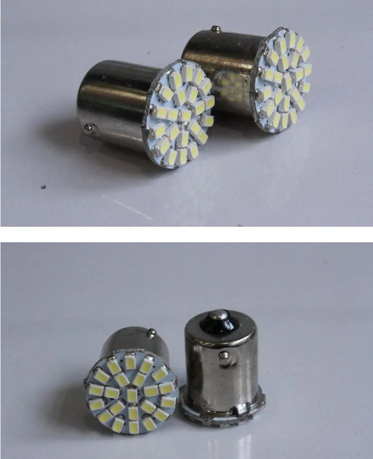 22-LED car brake light turn signal in white 1156/1157 form factor