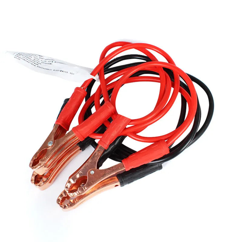 500A black and red car battery clip emergency starter cable with 2m PVC copper core in OPP bag