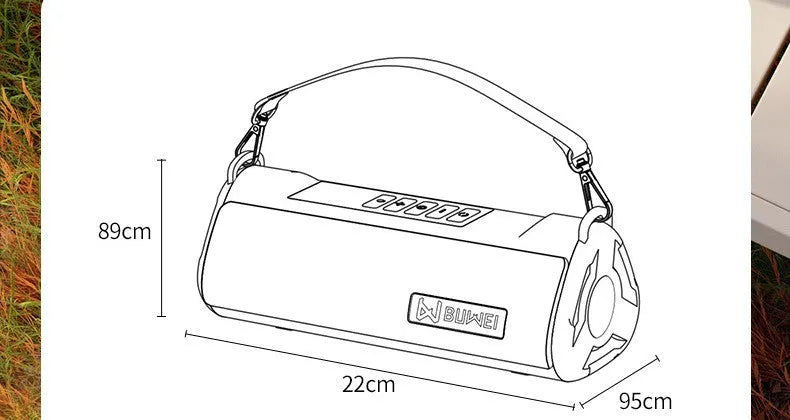 Portable car air pump with black ABS body, USB charging cable, and LED light on a dark surface