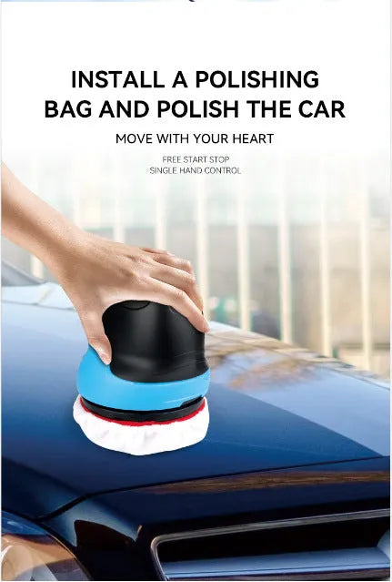 Electric ice scraper car waxing polisher snow shovel plastic 118x135x124mm blue red three-in-one car maintenance tool