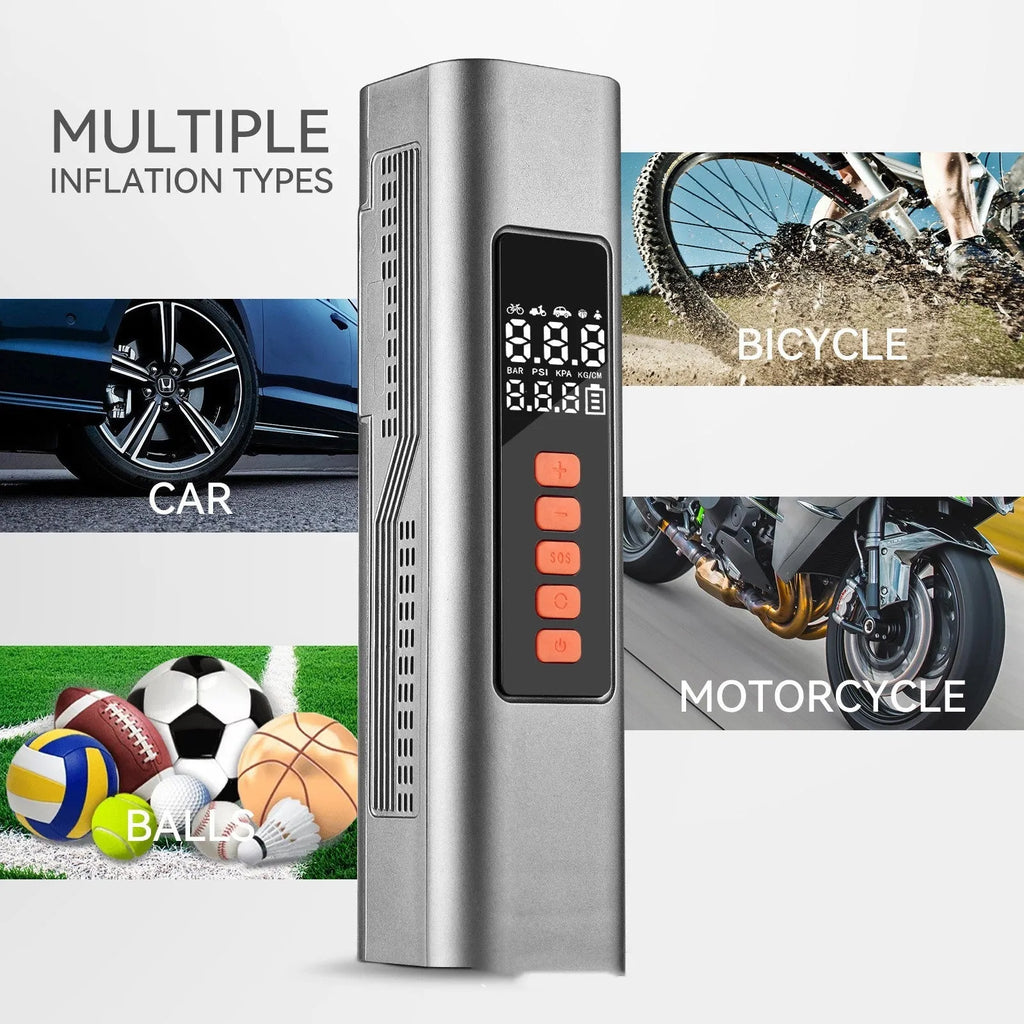 Wireless car aerator electric intelligent number tire inflation pump with Type-C charging